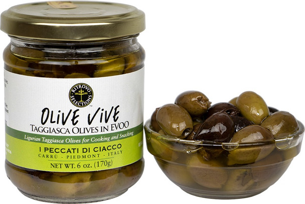 RITROVO OLIVE VIVE TAGGIASCA OLIVES IN EVOO 6.35oz