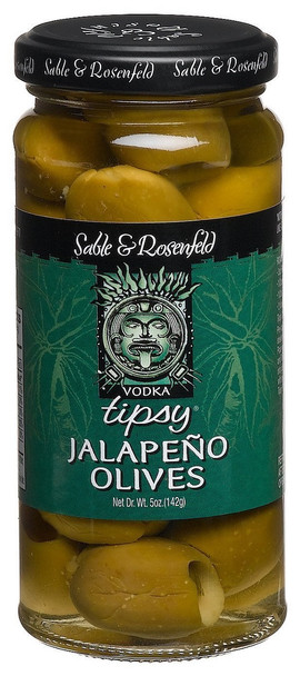 SABLE & ROSENFELD TIPSY JALAPENO OLIVES 5oz