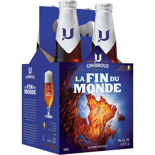 UNIBROUE LA FIN DU MONDE 12oz 4-PACK