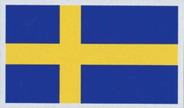 SWEDEN REFLECTIVE WATER-PROOF FLAG STICKER