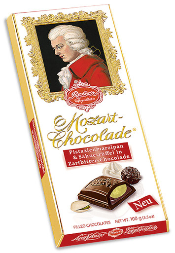 Malone bar muscat マロンバー MOZART MARZIPAN DARK CHOCOLATE BAR 100g - Marina Market