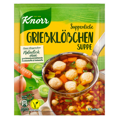 KNORR GRIESSKLÖSSCHENSUPPE DUMPLING SOUP