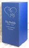 PERSONALIZED DL Custom Engraved Heart with Paw Cremation Urn Vault by Amaranthine Urns, made in the USA
