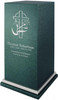 PERSONALIZED SE Custom Engraved Cross & Flowers Cremation Urn Vault by Amaranthine Urns, made in the USA