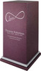 PERSONALIZED SE Custom Engraved Infinite Love Cremation Urn Vault by Amaranthine Urns, made in the USA