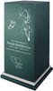 PERSONALIZED SE Custom Engraved Side Lilies Cremation Urn Vault by Amaranthine Urns, made in the USA