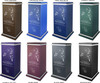 PERSONALIZED RG Custom Engraved Side Lilies Cremation Urn Vault by Amaranthine Urns, made in the USA