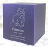 PERSONALIZED DL Custom Engraved Exotic Cat Cremation Urn Vault by Amaranthine Urns, made in the USA