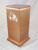 PERSONALIZED RG Custom Engraved Lion Profile Cremation Urn Vault by Amaranthine Urns, made in the USA