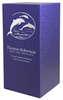 PERSONALIZED DL Custom Engraved Dolphins Cremation Urn Vault by Amaranthine Urns, made in the USA