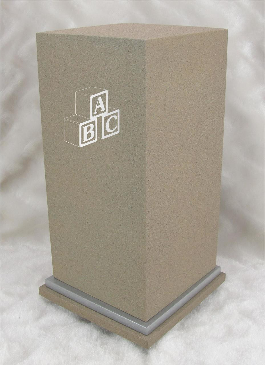 PERSONALIZED SE Custom Engraved Blocks Cremation Urn Vault by Amaranthine Urns, made in the USA