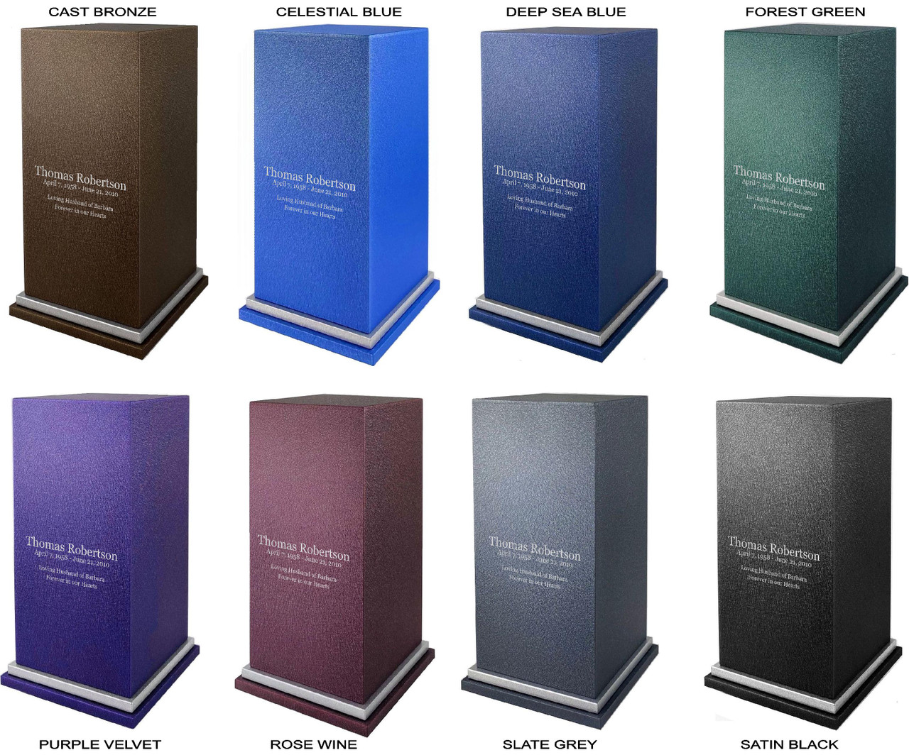 PERSONALIZED SE Custom Engraved Butterfly Cremation Urn Vault by Amaranthine Urns, made in the USA