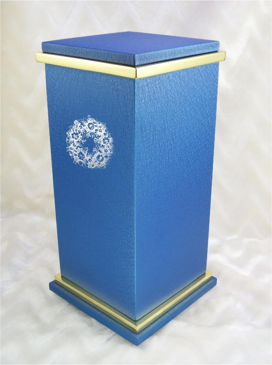 PERSONALIZED RG Custom Engraved Wreath Cremation Urn Vault by Amaranthine Urns, made in the USA