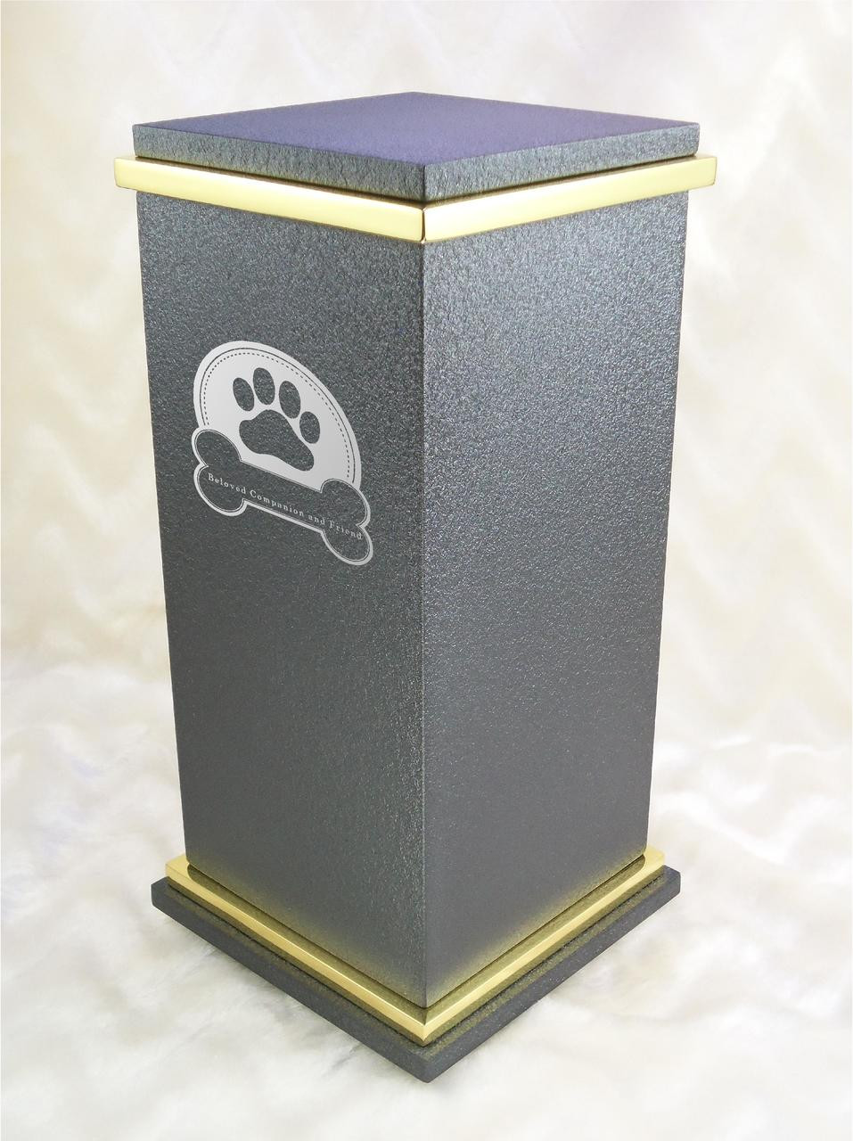 PERSONALIZED RG Custom Engraved Dog Badge Cremation Urn Vault by Amaranthine Urns, made in the USA