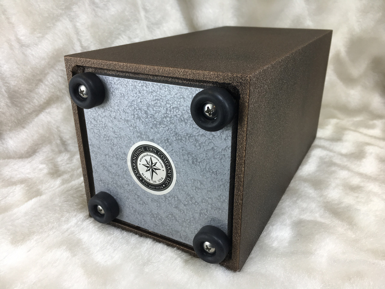 PERSONALIZED DL Custom Engraved Lion Profile Cremation Urn Vault by Amaranthine Urns, made in the USA