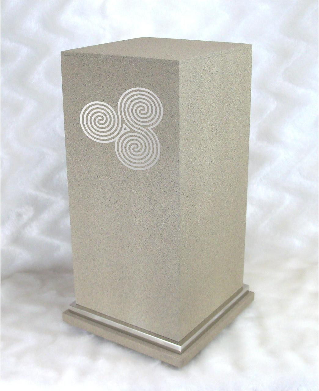 PERSONALIZED SE Custom Engraved Celtic Eternal Life Cremation Urn Vault by Amaranthine Urns, made in the USA