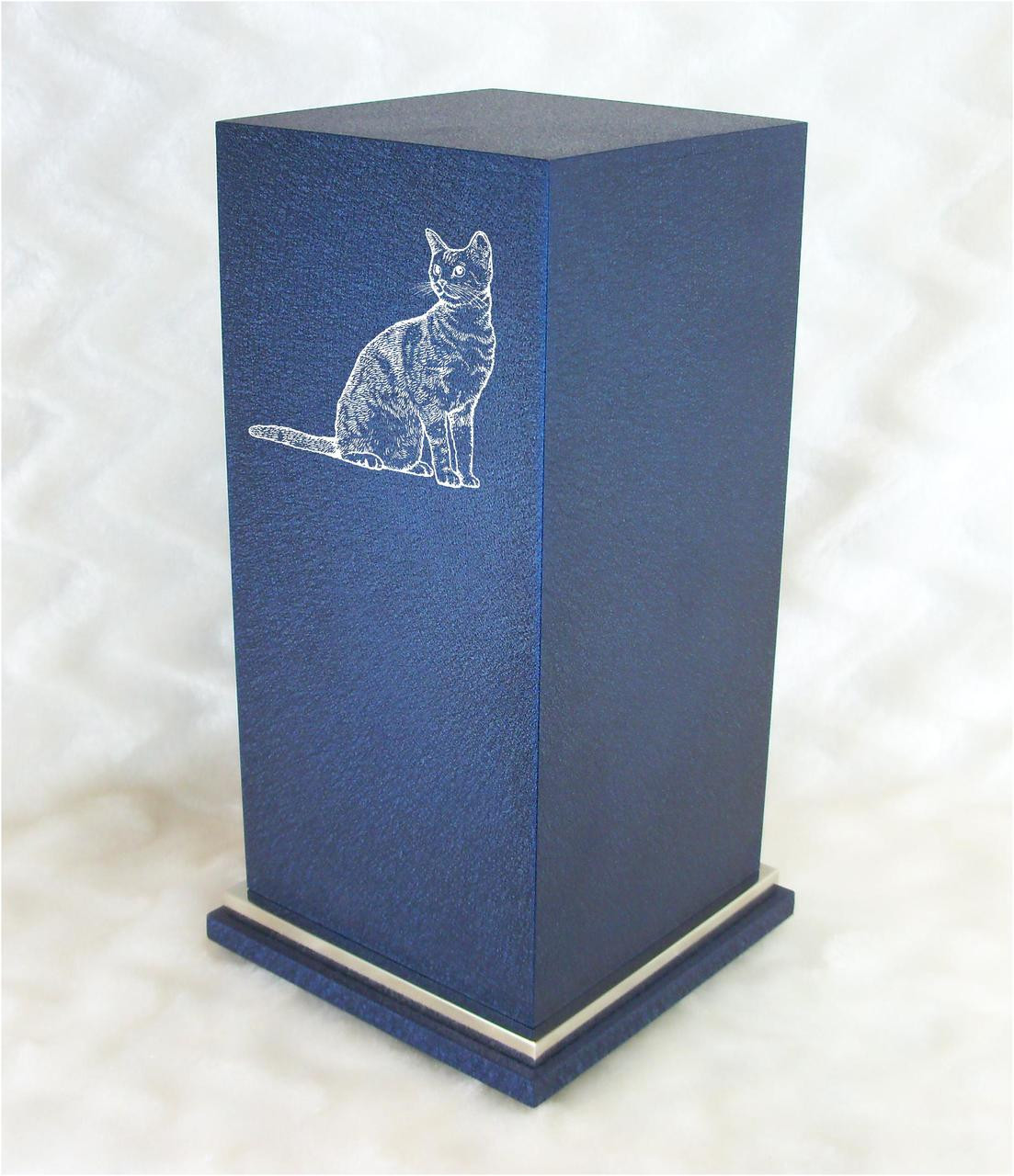 PERSONALIZED SE Custom Engraved American Shorthair Cat Cremation Urn Vault by Amaranthine Urns, made in the USA