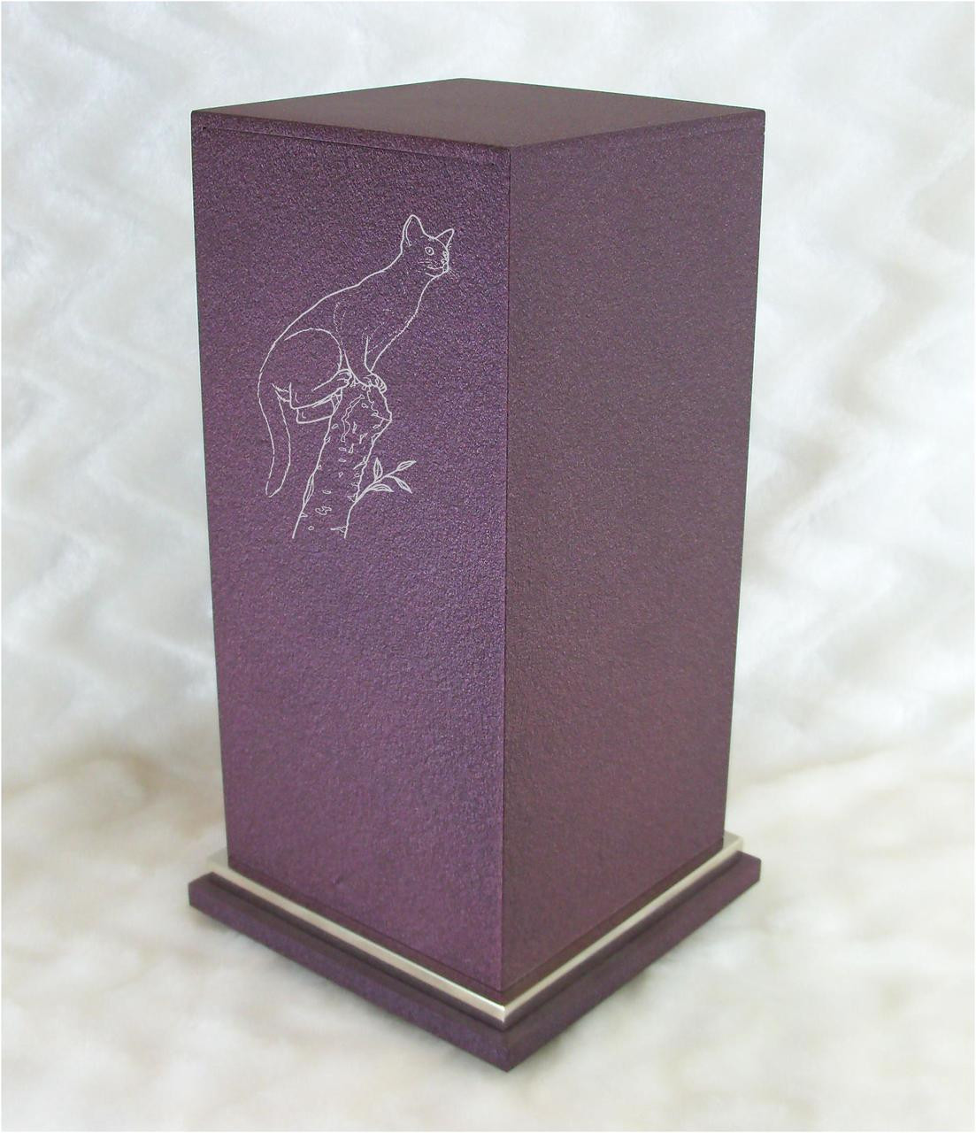 PERSONALIZED SE Custom Engraved Abyssinian Cat Cremation Urn Vault by Amaranthine Urns, made in the USA