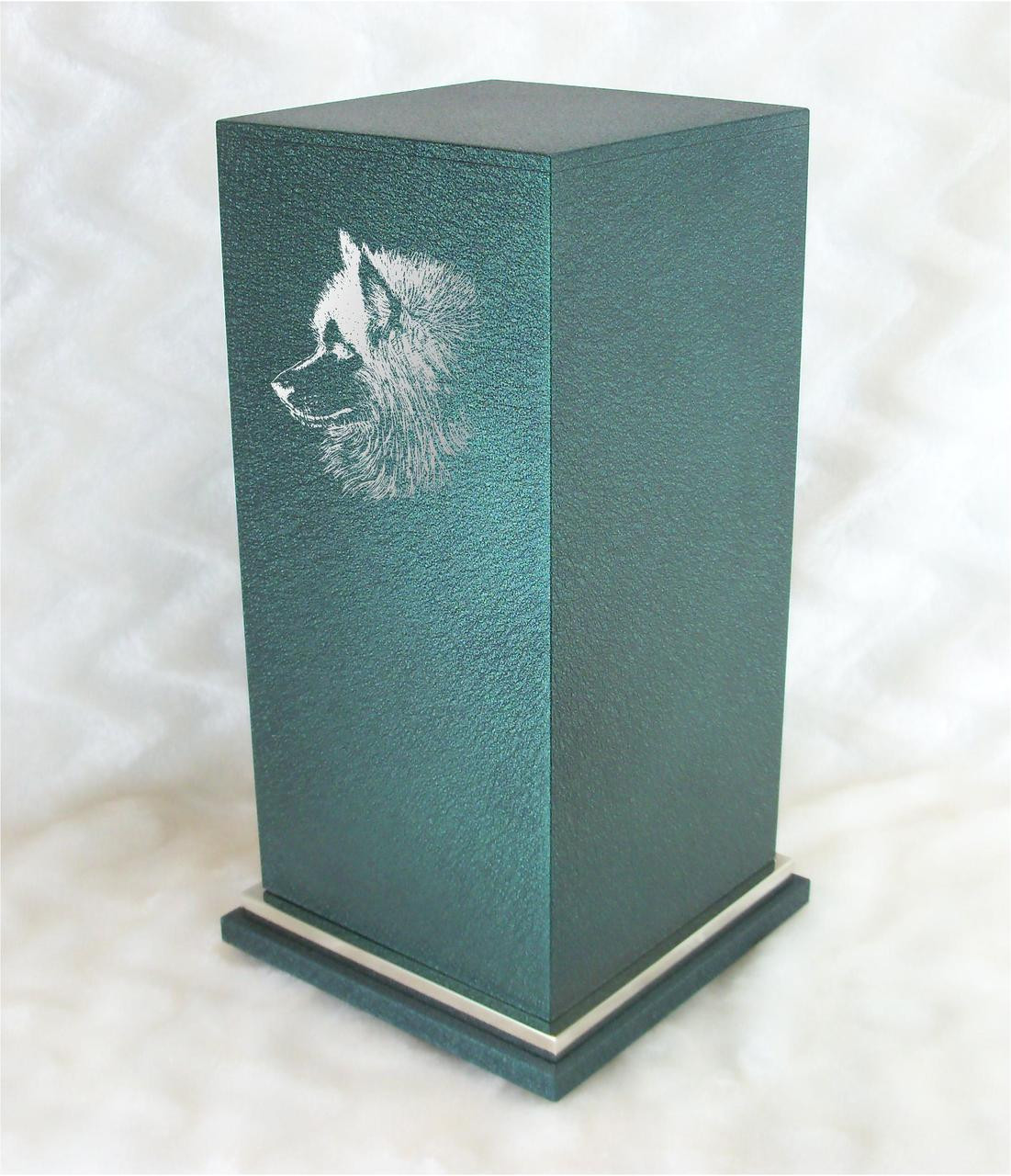 PERSONALIZED SE Custom Engraved Husky Cremation Urn Vault by Amaranthine Urns, made in the USA