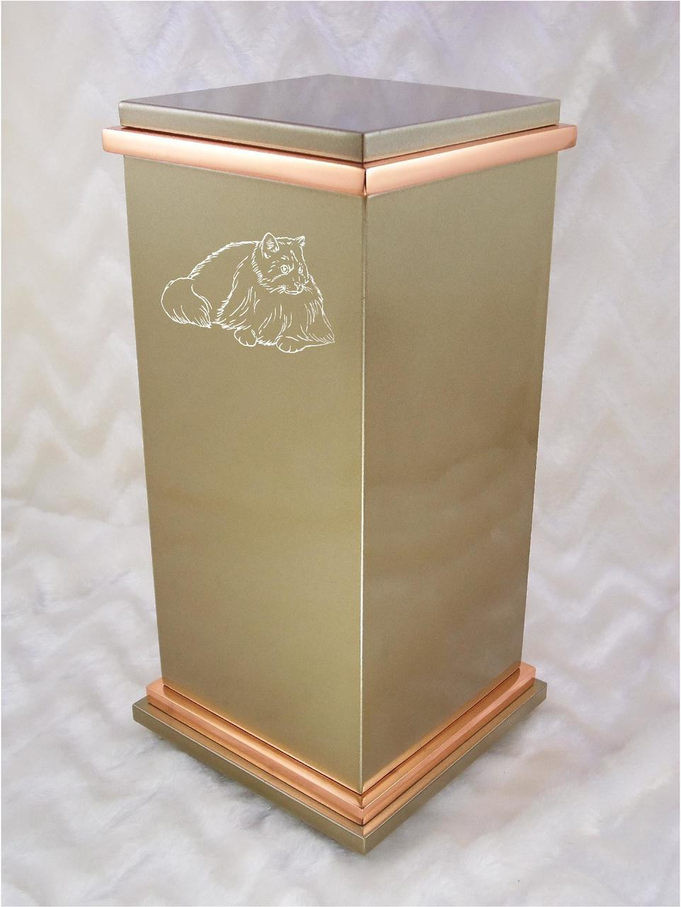 PERSONALIZED RG Custom Engraved Rag Doll Cat Cremation Urn Vault by Amaranthine Urns, made in the USA