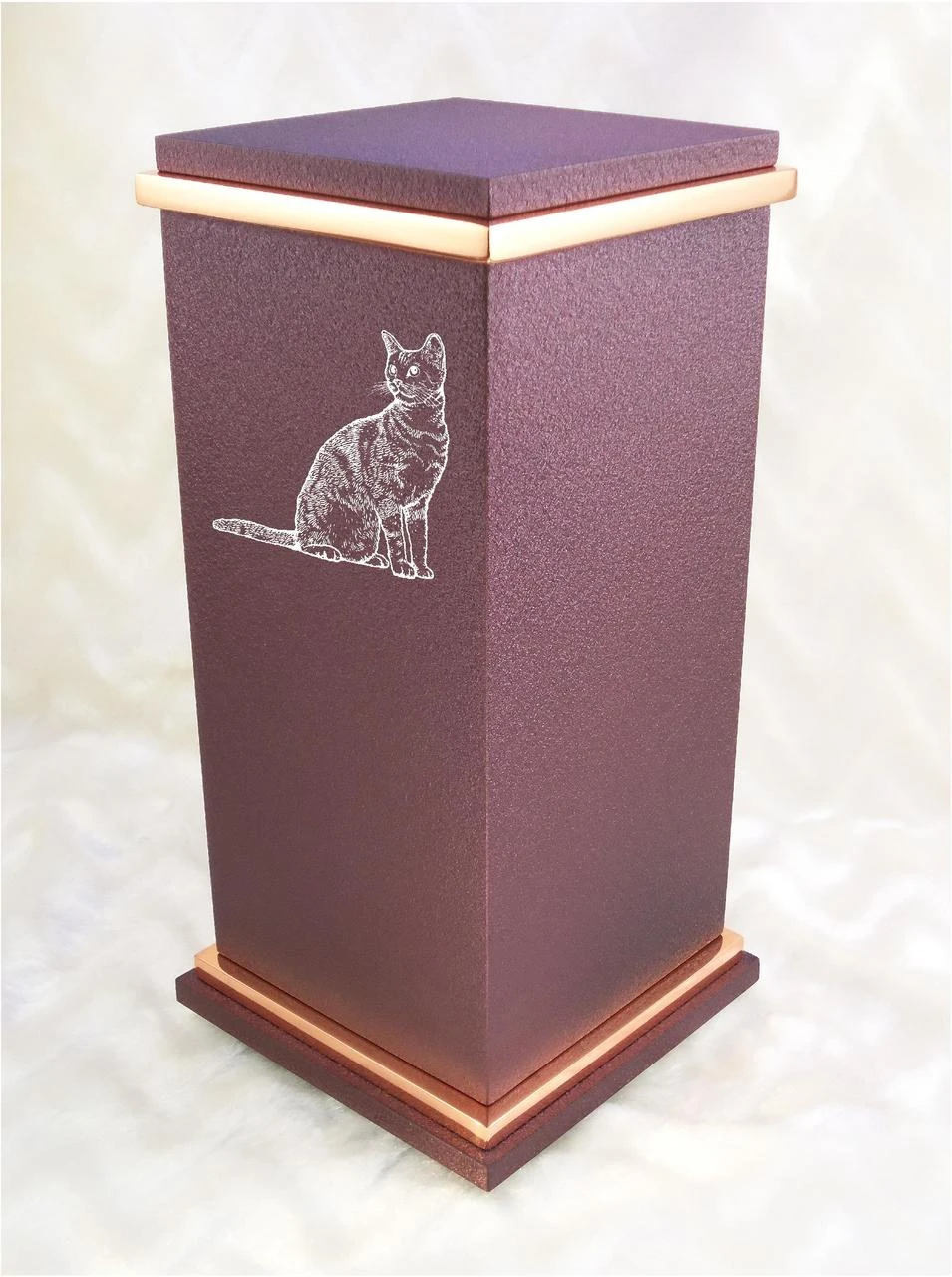 PERSONALIZED RG Custom Engraved American Shorthair Cat Cremation Urn Vault by Amaranthine Urns, made in the USA