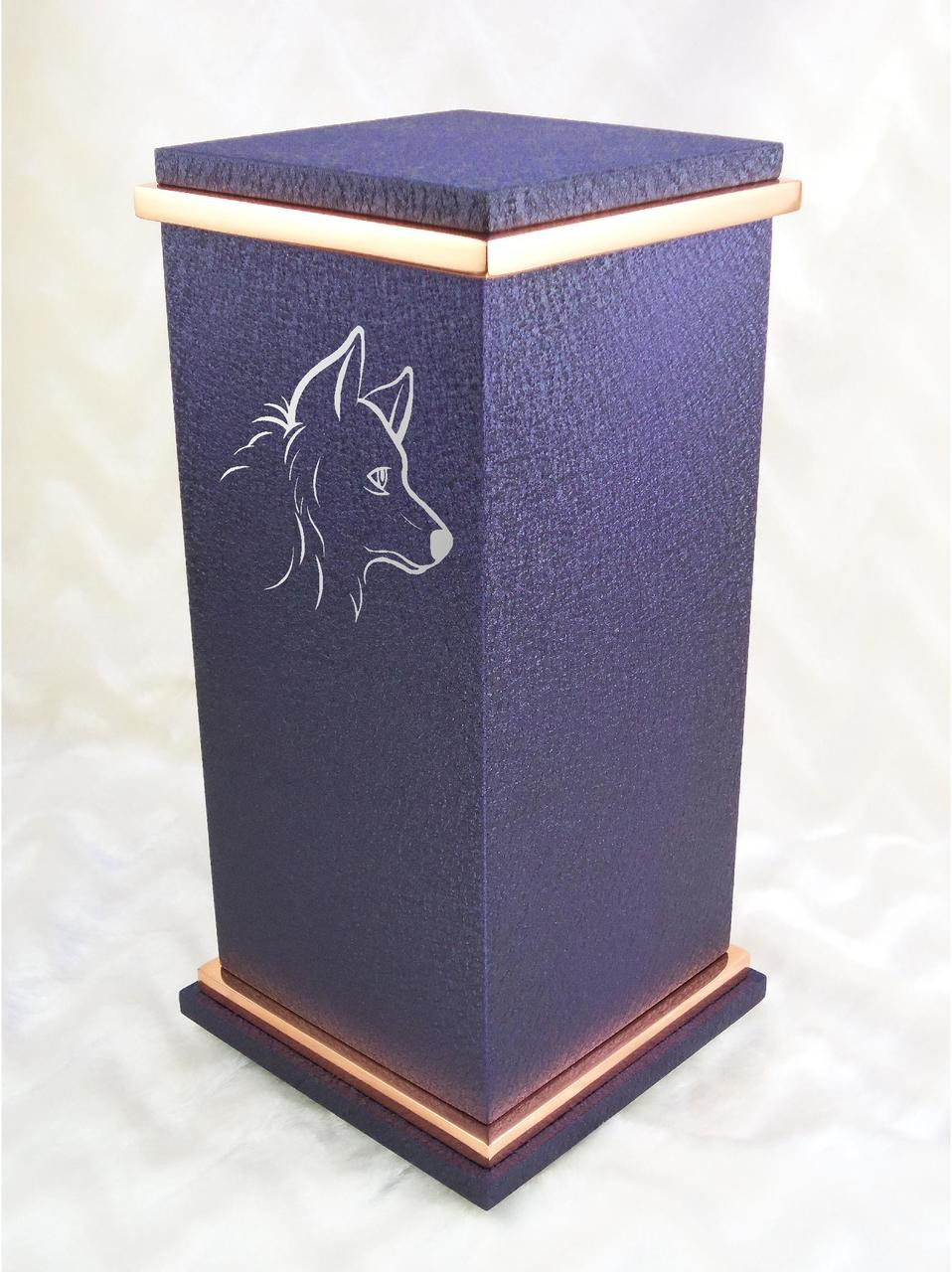 PERSONALIZED RG Custom Engraved Collie Cremation Urn Vault by Amaranthine Urns, made in the USA