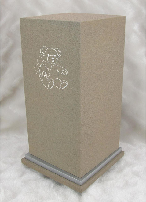 PERSONALIZED SE Custom Engraved Teddy Bear Cremation Urn Vault by Amaranthine Urns, made in the USA
