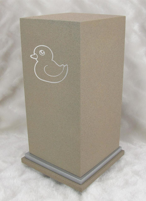 PERSONALIZED SE Custom Engraved Rubber Duck Cremation Urn Vault by Amaranthine Urns, made in the USA
