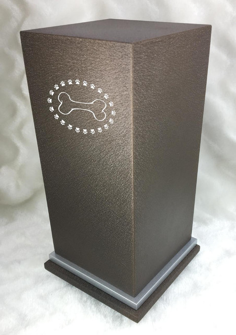 PERSONALIZED SE Custom Engraved Dog Bone Cremation Urn Vault by Amaranthine Urns, made in the USA