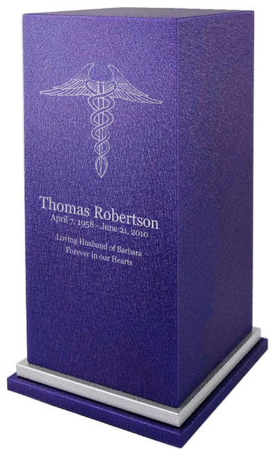 PERSONALIZED SE Custom Engraved Medical Cremation Urn Vault by Amaranthine Urns, made in the USA
