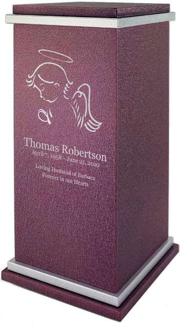 PERSONALIZED RG Custom Engraved Child Angel Cremation Urn Vault by Amaranthine Urns, made in the USA