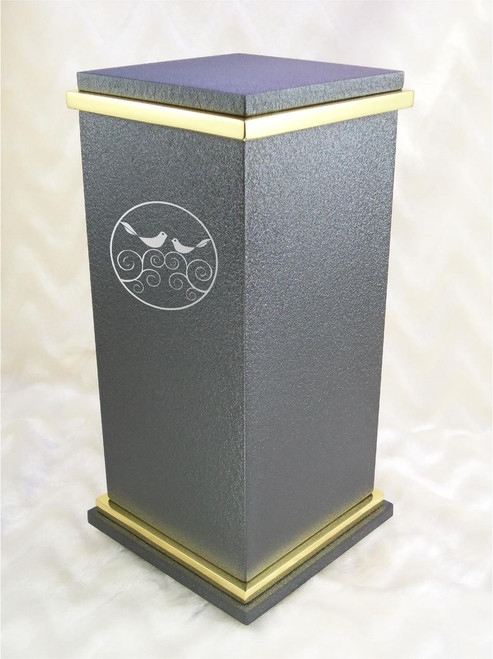 PERSONALIZED RG Custom Engraved Birds Cremation Urn Vault by Amaranthine Urns, made in the USA