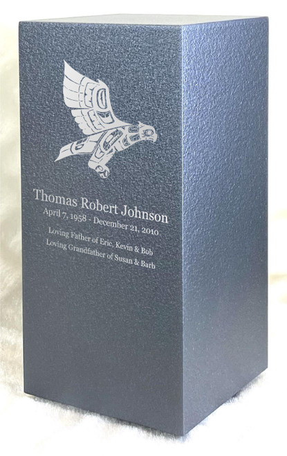 PERSONALIZED DL Custom Engraved Guardian Owl Cremation Urn Vault by Amaranthine Urns, made in the USA