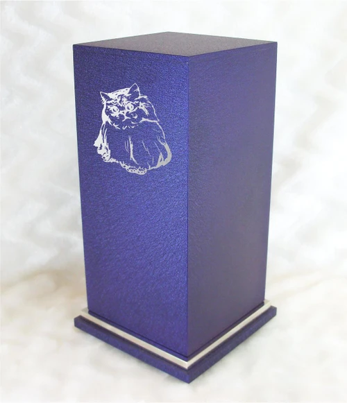 PERSONALIZED SE Custom Engraved Persian Cat Cremation Urn Vault by Amaranthine Urns, made in the USA