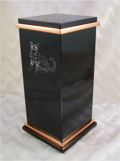 PERSONALIZED RG Custom Engraved Manx Cat Cremation Urn Vault by Amaranthine Urns, made in the USA