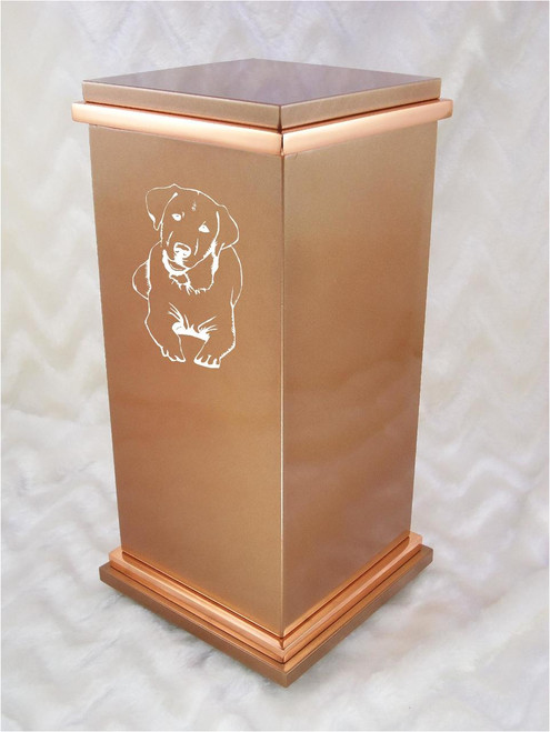 PERSONALIZED RG Custom Engraved Labrador Retriever Cremation Urn Vault by Amaranthine Urns, made in the USA