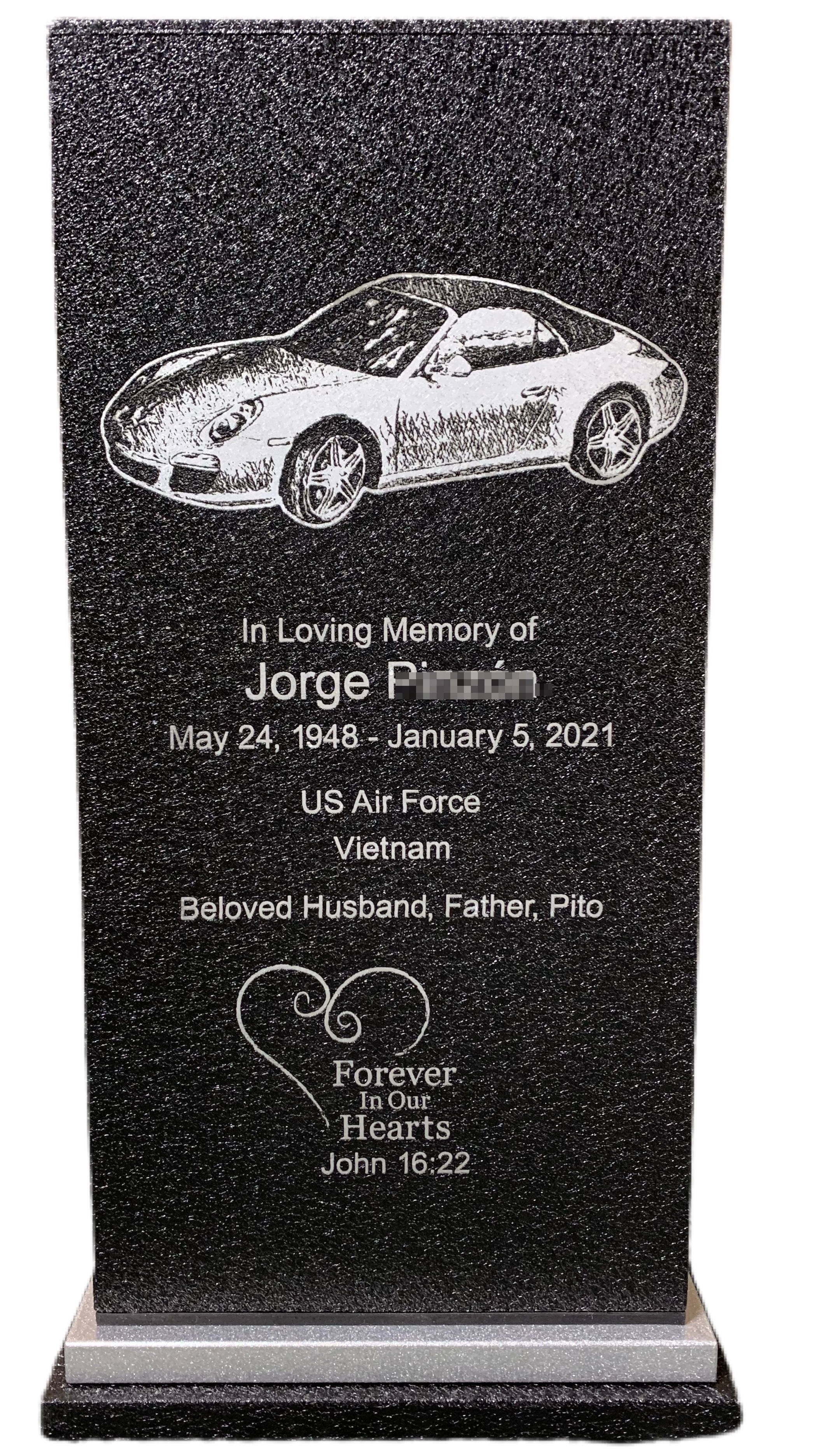 Customized Porsche Car Urn