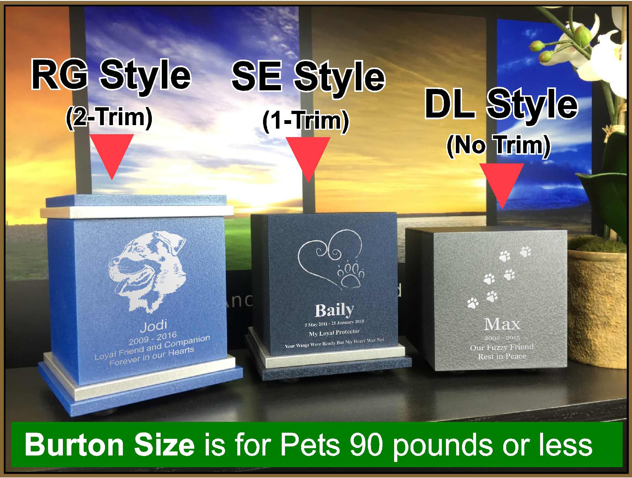 Personalized Pet Cremation Urns Amaranthine Urn Company