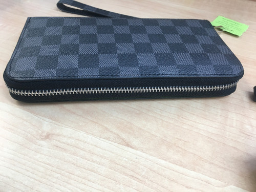 Black Checkered Wallet