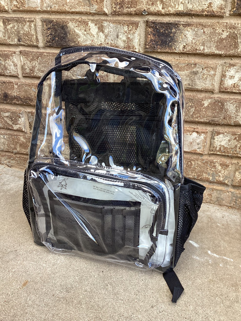 Clear Black Backpack
