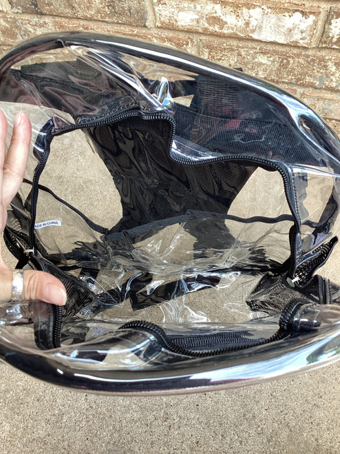 Clear Black Backpack 2