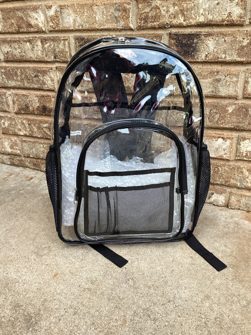 Clear Black Backpack 2