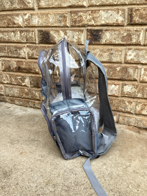 Clear Gray Backpack