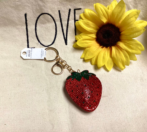 Bling Strawberry Keychain