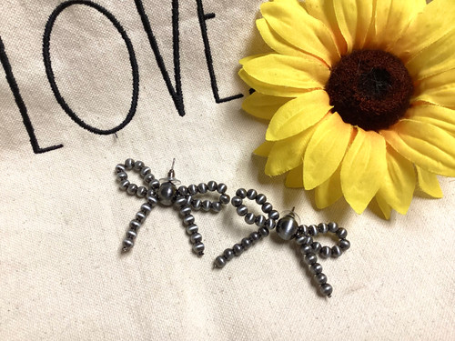 Navajo Inspired Bow Stud Earrings