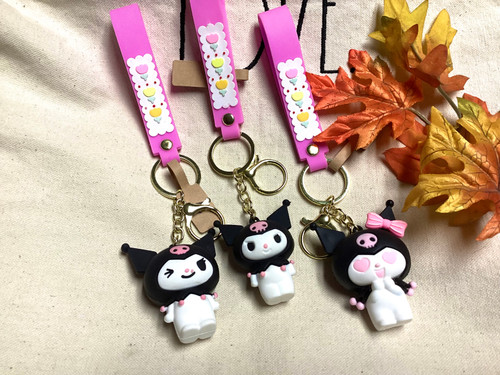Kuromi Rubber Keychains