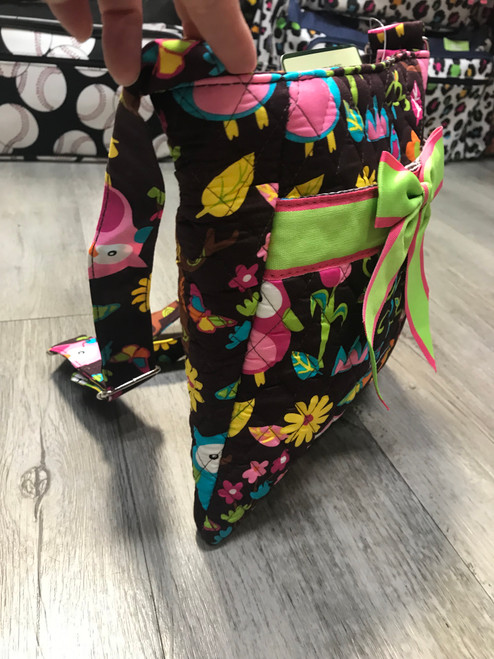 Quilted Owl Crossbody