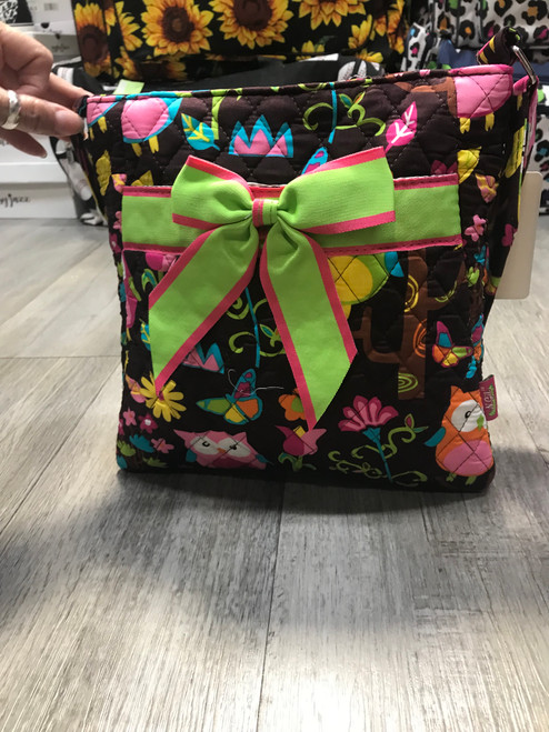 Quilted Owl Crossbody