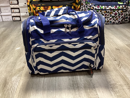 Navy Chevron Dufflebag