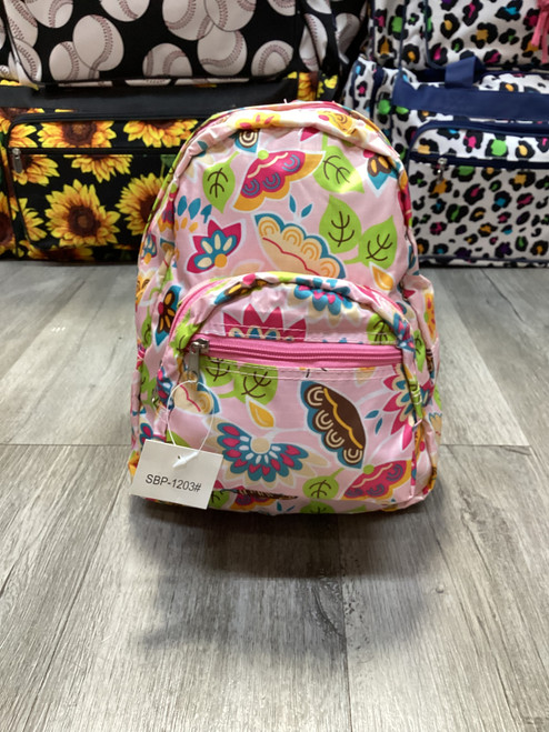 Small Pink Floral Backpack